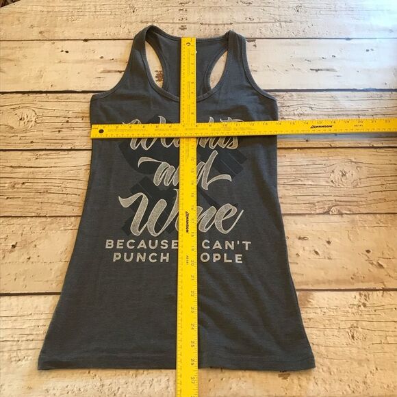 Delta Ringspun Womens Graphic Razorback Tee Workout T-shirt with Wine Sz Medium - Picture 5 of 12